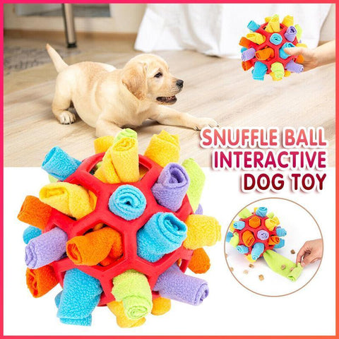 Snuffle Ball Dog Toy - 15cm Interactive Treat Dispensing & Nose Work Training - SuperSaverAU - view 1