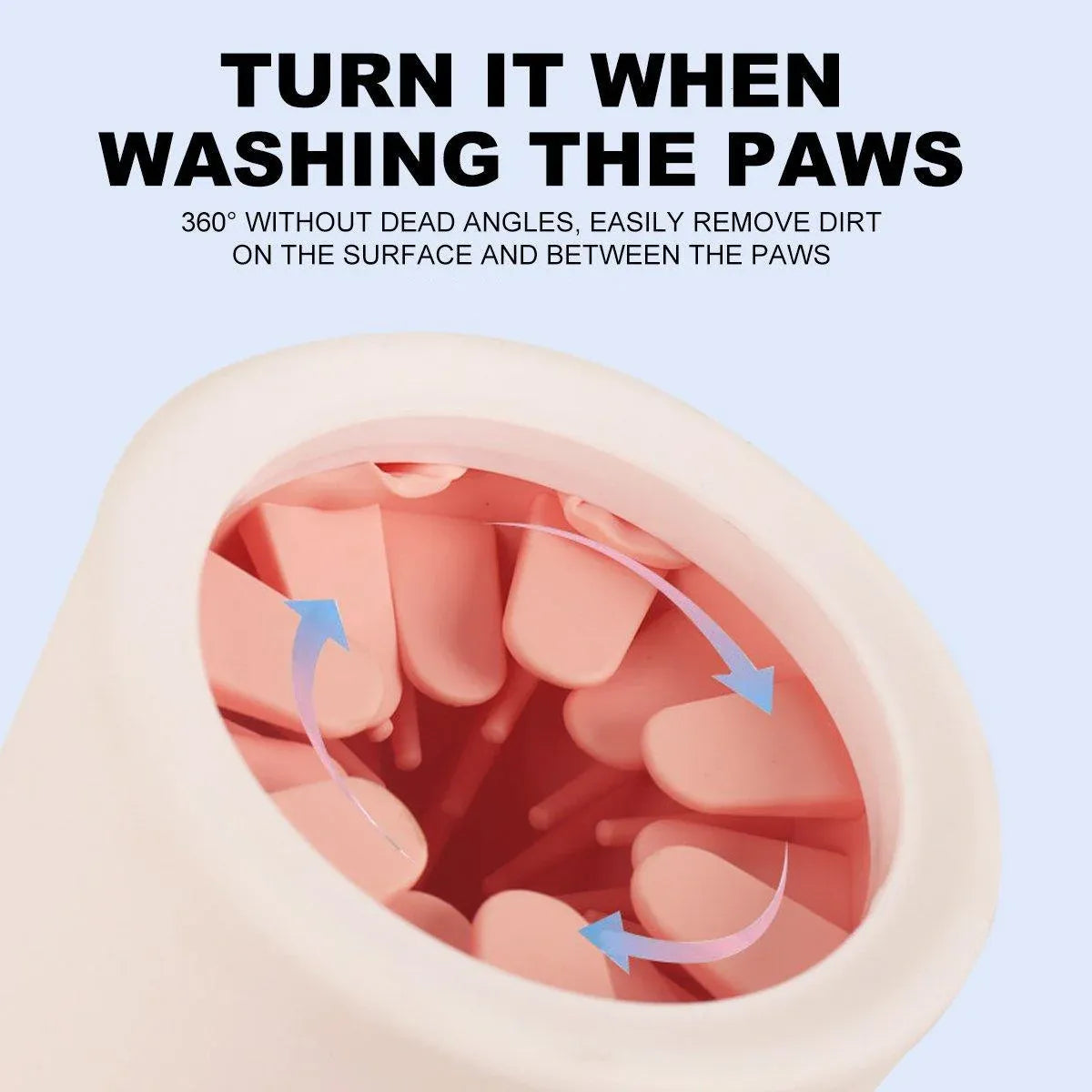 Premium No-Rub Pet Paw Cleaner Cup - Green