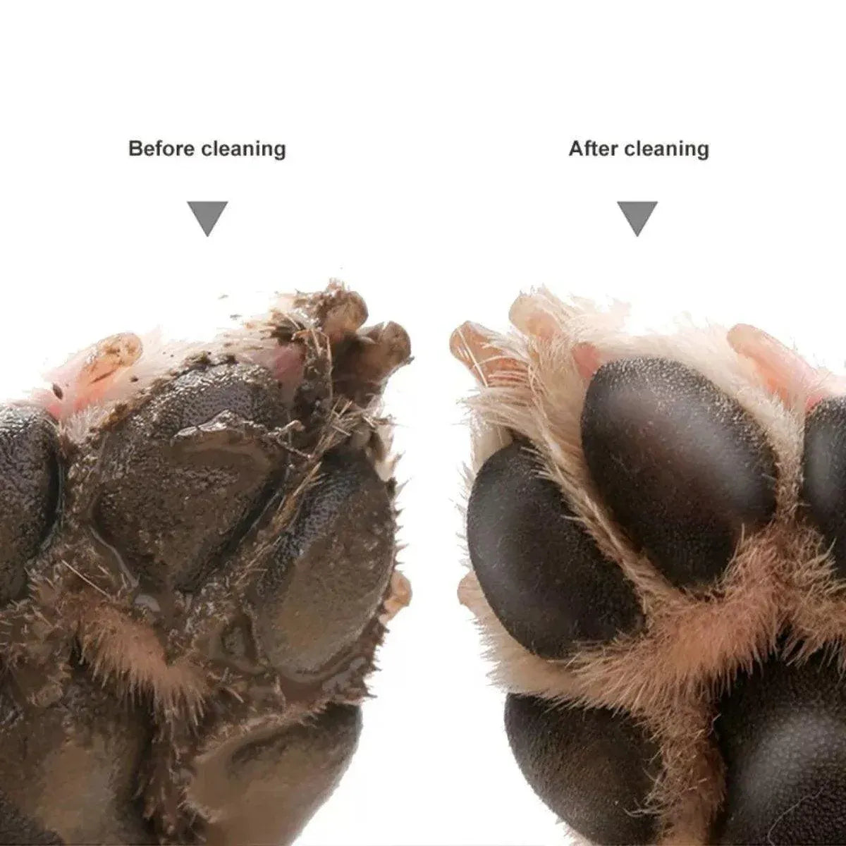 Premium No-Rub Pet Paw Cleaner Cup - Grey