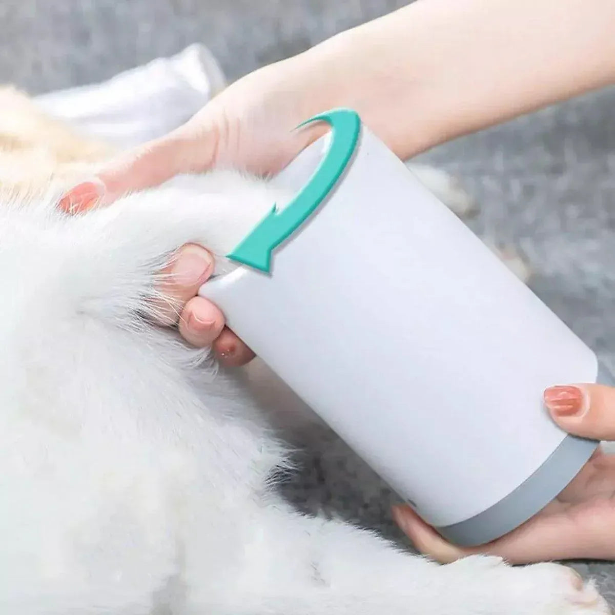 Premium No-Rub Pet Paw Cleaner Cup - Grey