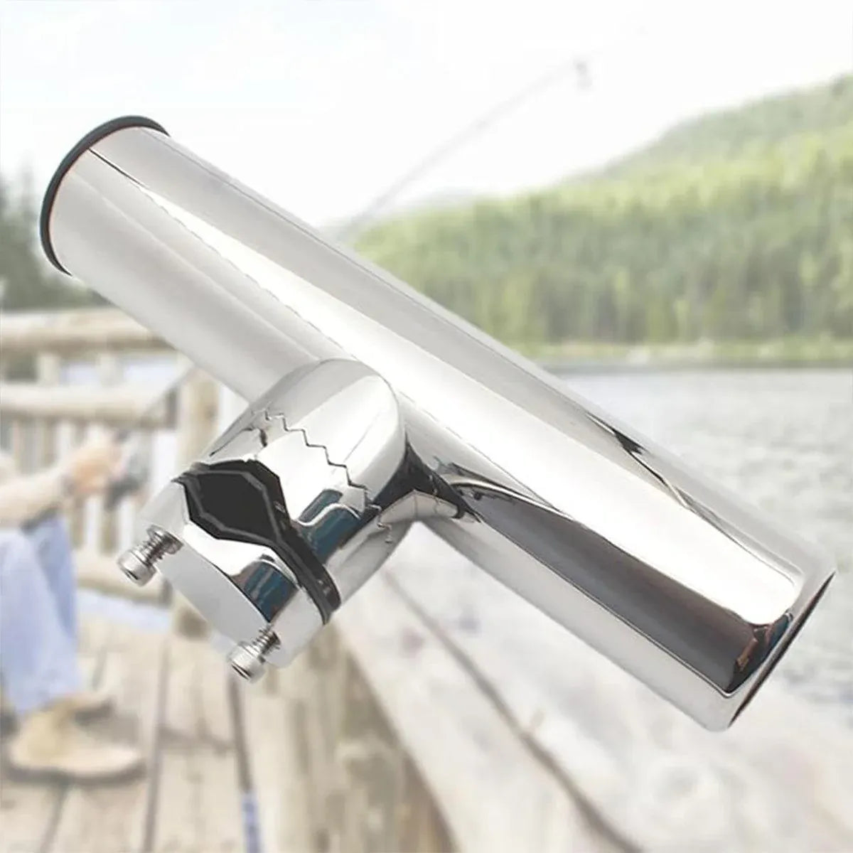 Premium Stainless Steel Fishing Rod Holder - 19-25mm