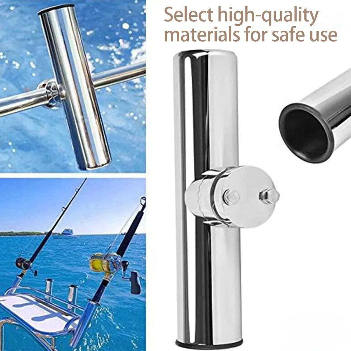 Premium Stainless Steel Fishing Rod Holder - 19-25mm