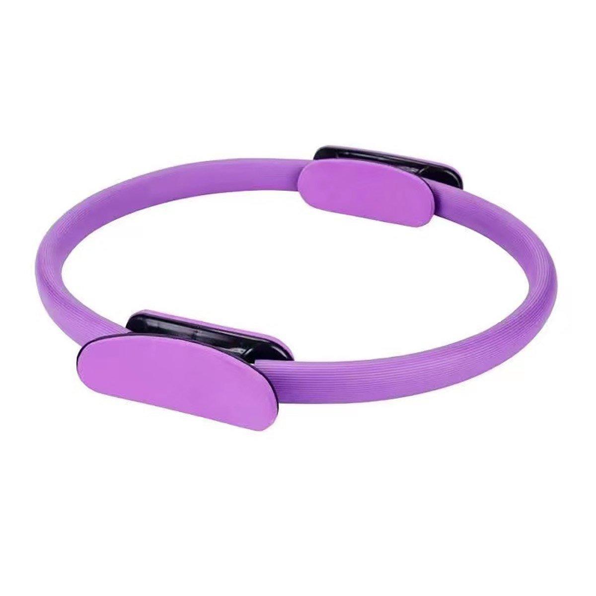 Premium Pilates Yoga Ring with EVA Foam Handles & Moderate Resistance - Grey