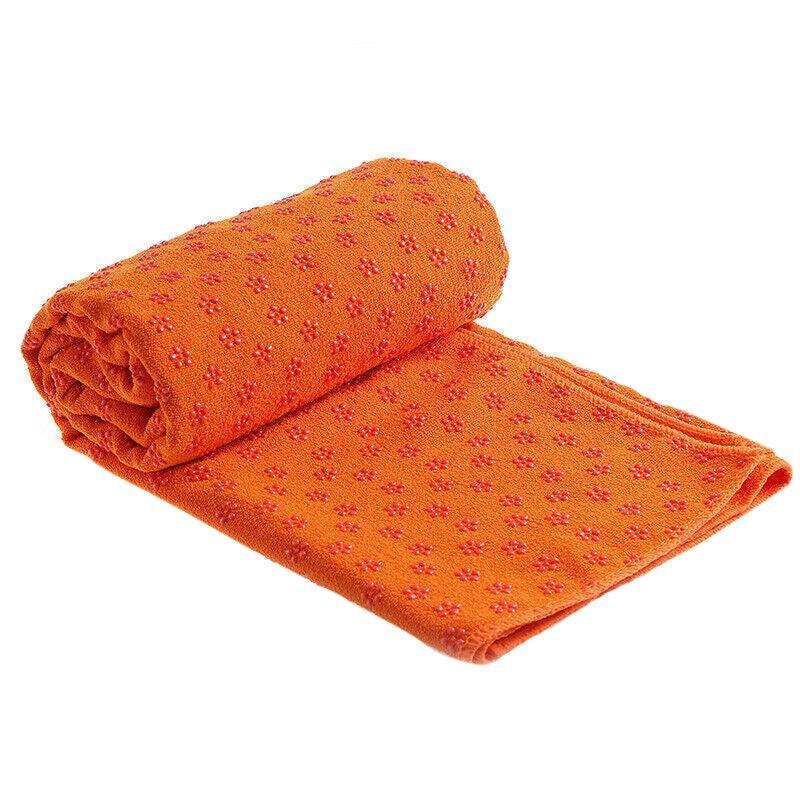 Non-Slip Microfiber Yoga Towel - Orange Fitness Mat - SuperSaverAU - view 9