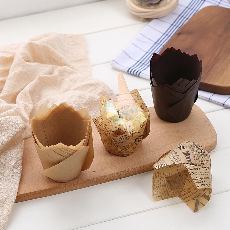 1000PCS Grease-proof Cupcake Liners Muffin Cup Cup Cake Paper Cup Large - Cowhide