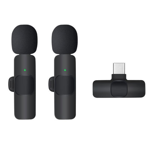 Premium Type-C Wireless Lavalier Dual Microphone Set for Vlogging