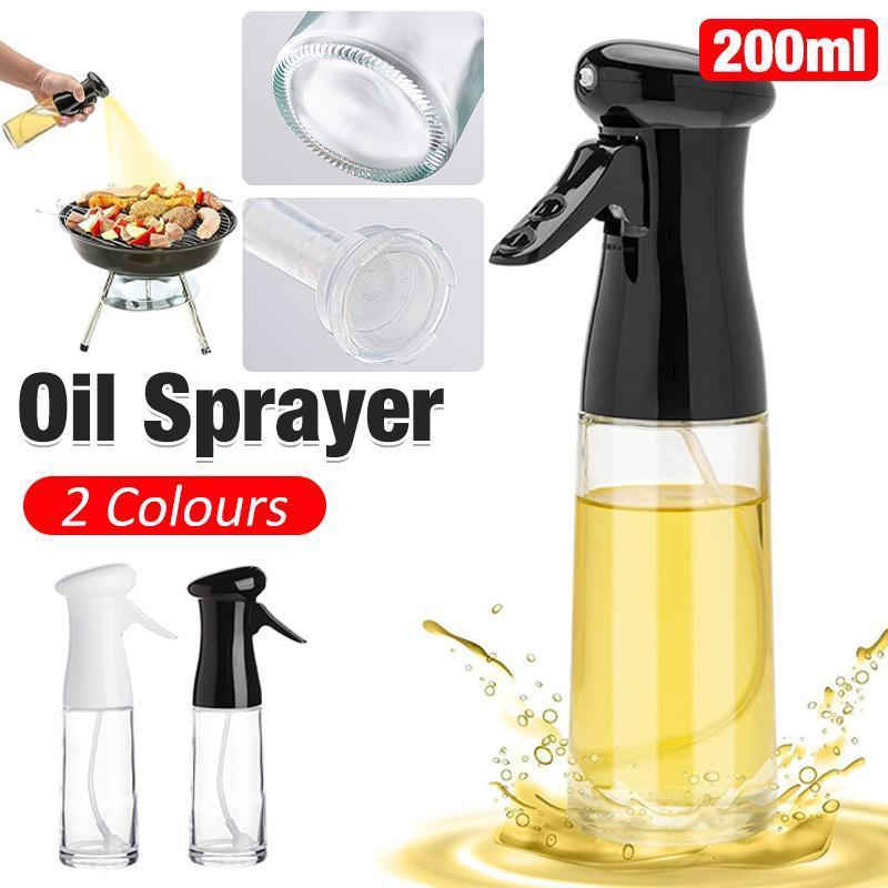 Premium Olive Oil Sprayer Glass Bottle – White 200ml