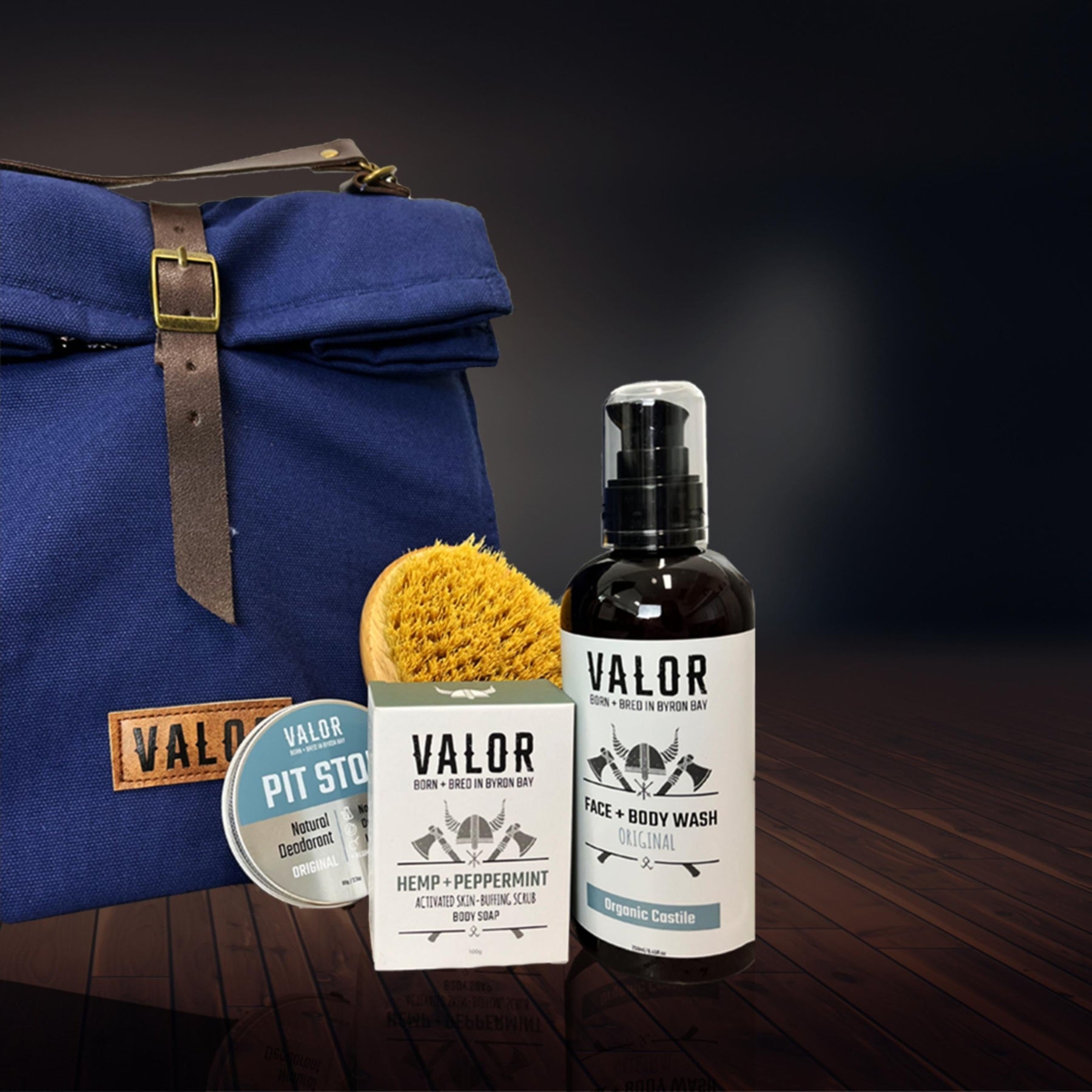 Tradie Kit - Organic Deodorant, Workers Soap, Body Wash & Brush - Vegan, Cruelty-Free - SuperSaverAU - view 1