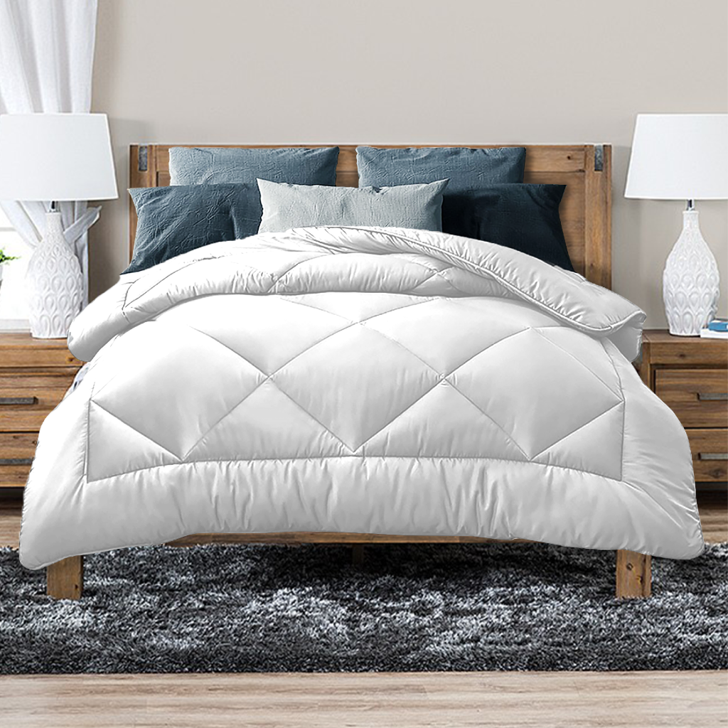 Luxor Australian Made 400GSM Bamboo Blend Quilt Super King - All Season, Antibacterial - SuperSaverAU - view 1