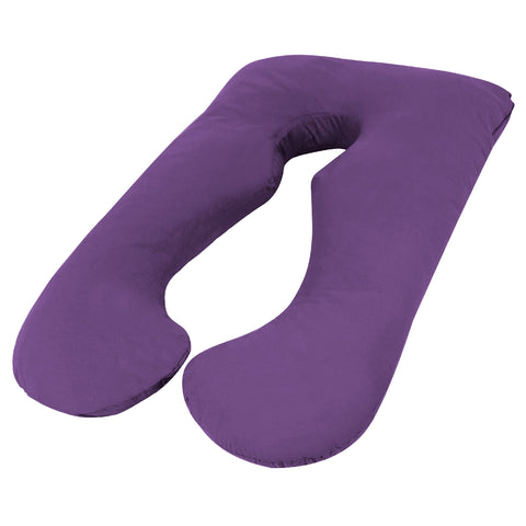 Woolcomfort Maternity Pillow 140x80cm, Bamboo Cover, Nursing Support, Machine Washable - SuperSaverAU - view 1