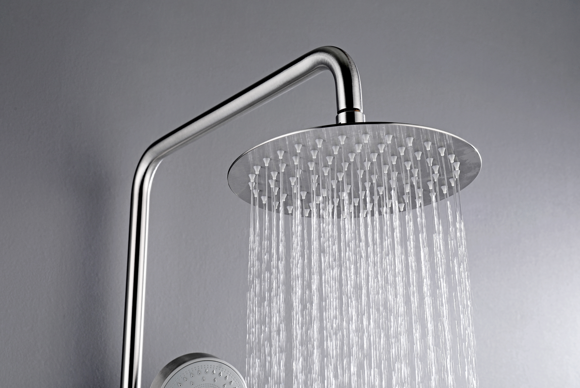 Brushed Nickel Shower Set 200 mm Solid Stainless Steel 304 with Diverter - SuperSaverAU - view 2