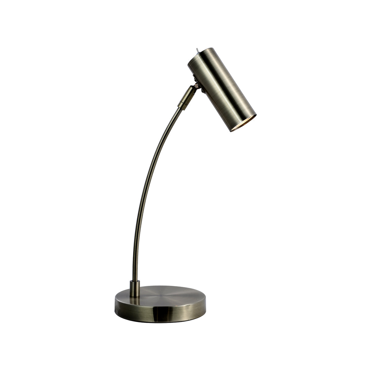 Sarla Table Lamp - Antique Brass, H 47cm x L 25cm x W 15cm, GU10 4W, Adjustable - SuperSaverAU - view 1