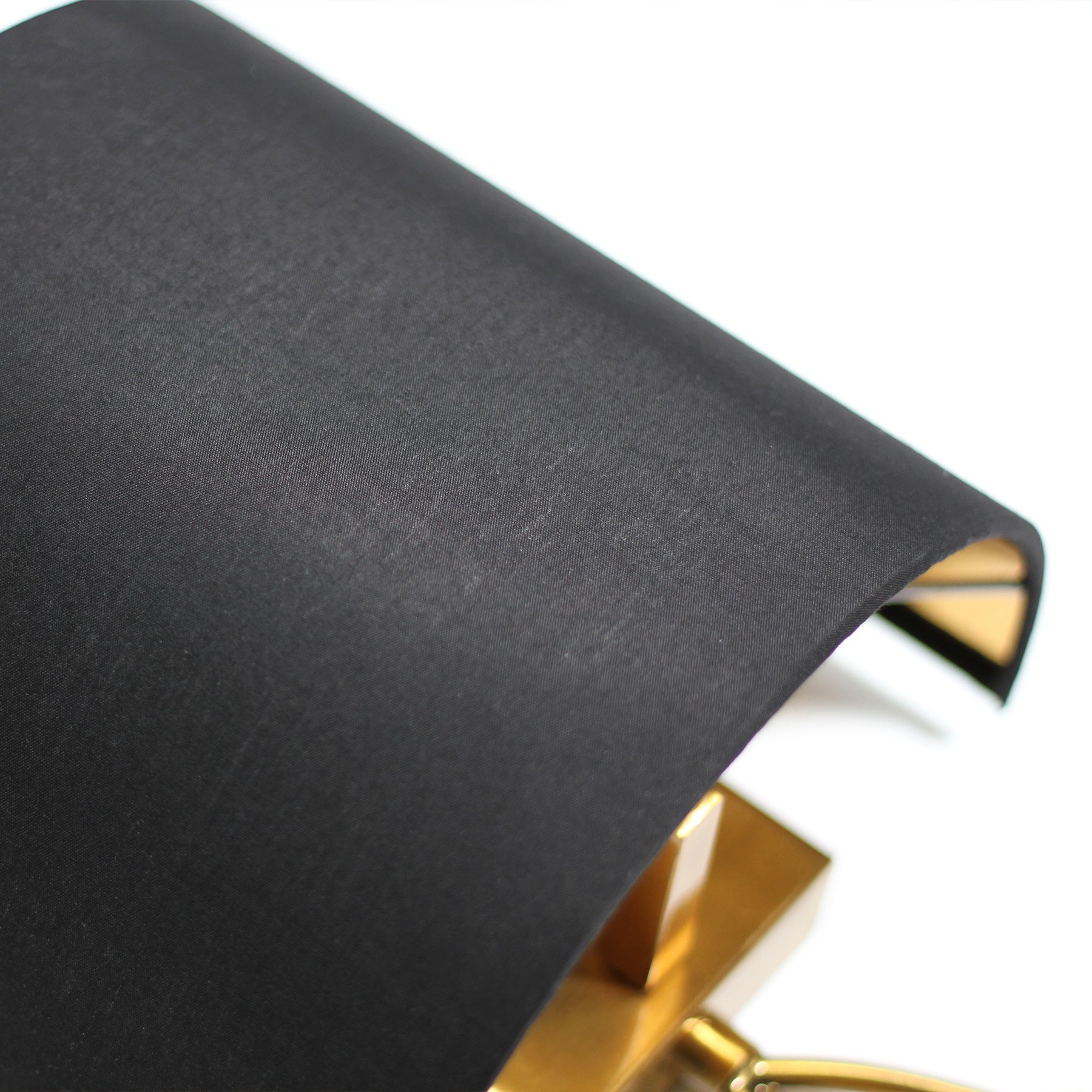 Lexi Lighting Greta Wall Light with Fabric Linen Shade - Black & Brass
