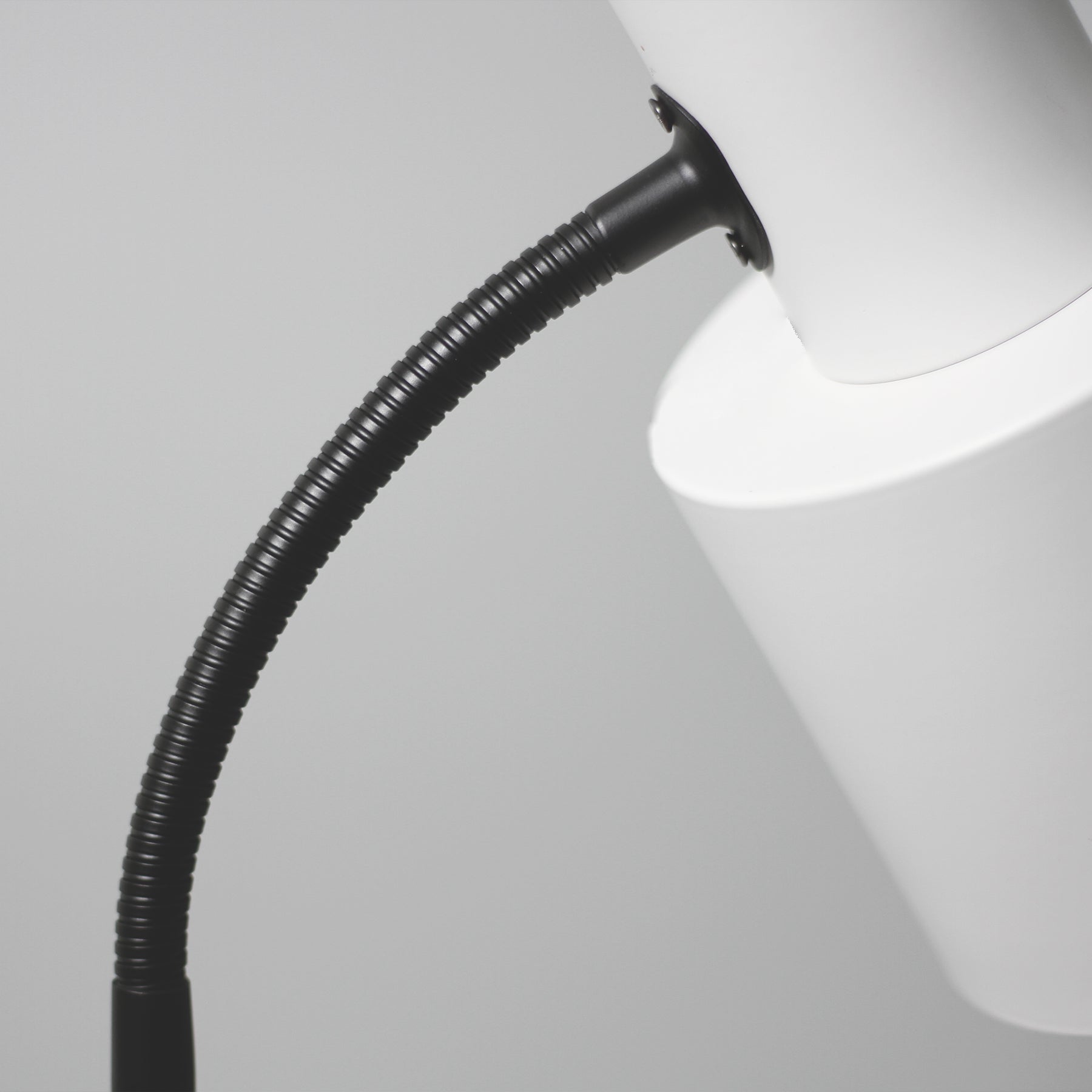 Rabea Floor Lamp – White Shade & Black Base 145cm, E27
