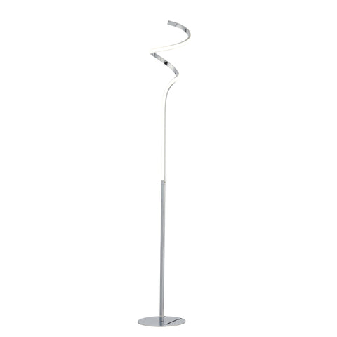 Chipper LED Floor Lamp – Chrome 145cm, 10W with On-Cord Switch