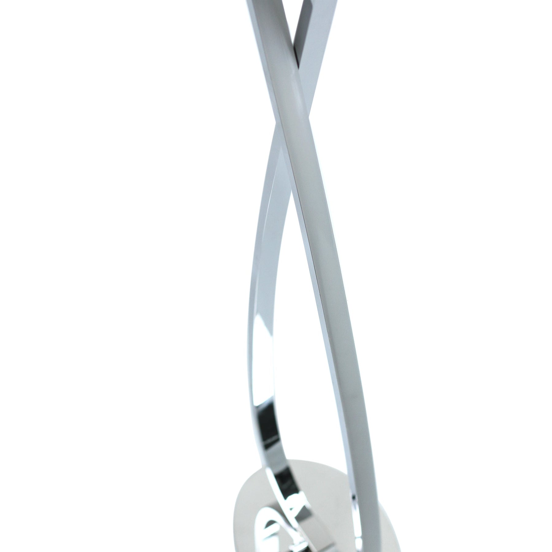 Infinite LED Floor Lamp – Chrome Metal Base 130cm, 870lm