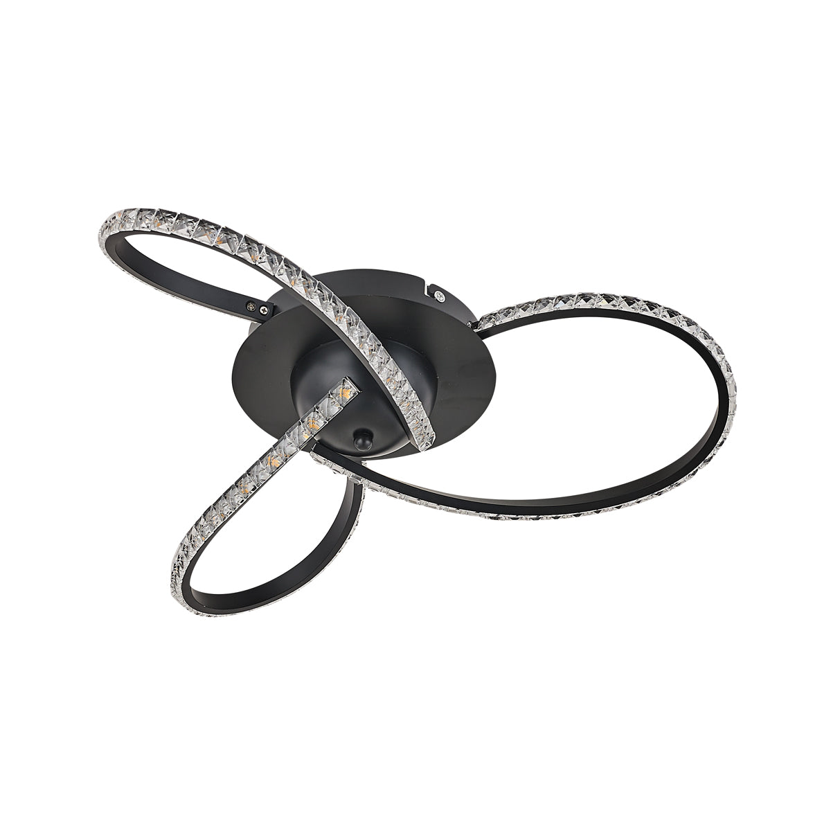 Lexi Lighting Irie Dimmable 3 Light LED Ceiling Light 20W - Black