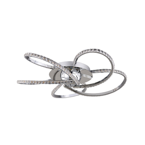 Lexi Lighting Irie Dimmable 5 Light LED Ceiling Light 29W - Chrome