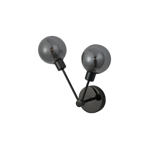 Grette Wall Light, Black Chrome, H 30cm x L 15cm x W 30cm, G9, 310 Lumen - SuperSaverAU - view 1