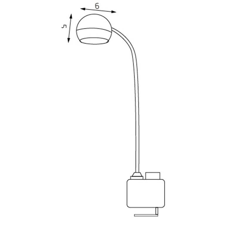 Inbuilt LED Multi-Functional Desk Lamp, 46cm, 4000K Cool White, Adjustable - SuperSaverAU - view 2