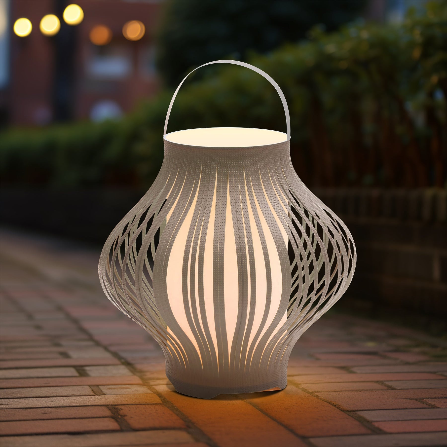 Lexi Lighting LED Retractable Lantern with Remote & USB Charging - Grey