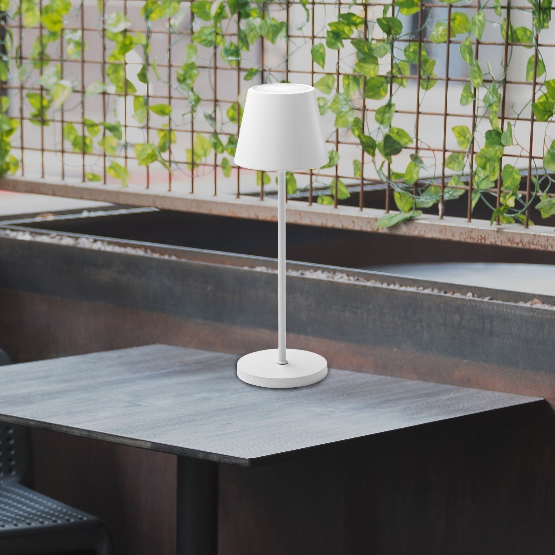 Lexi Lighting Enoki Portable RGB Table Lamp with Touch Dimmer - White