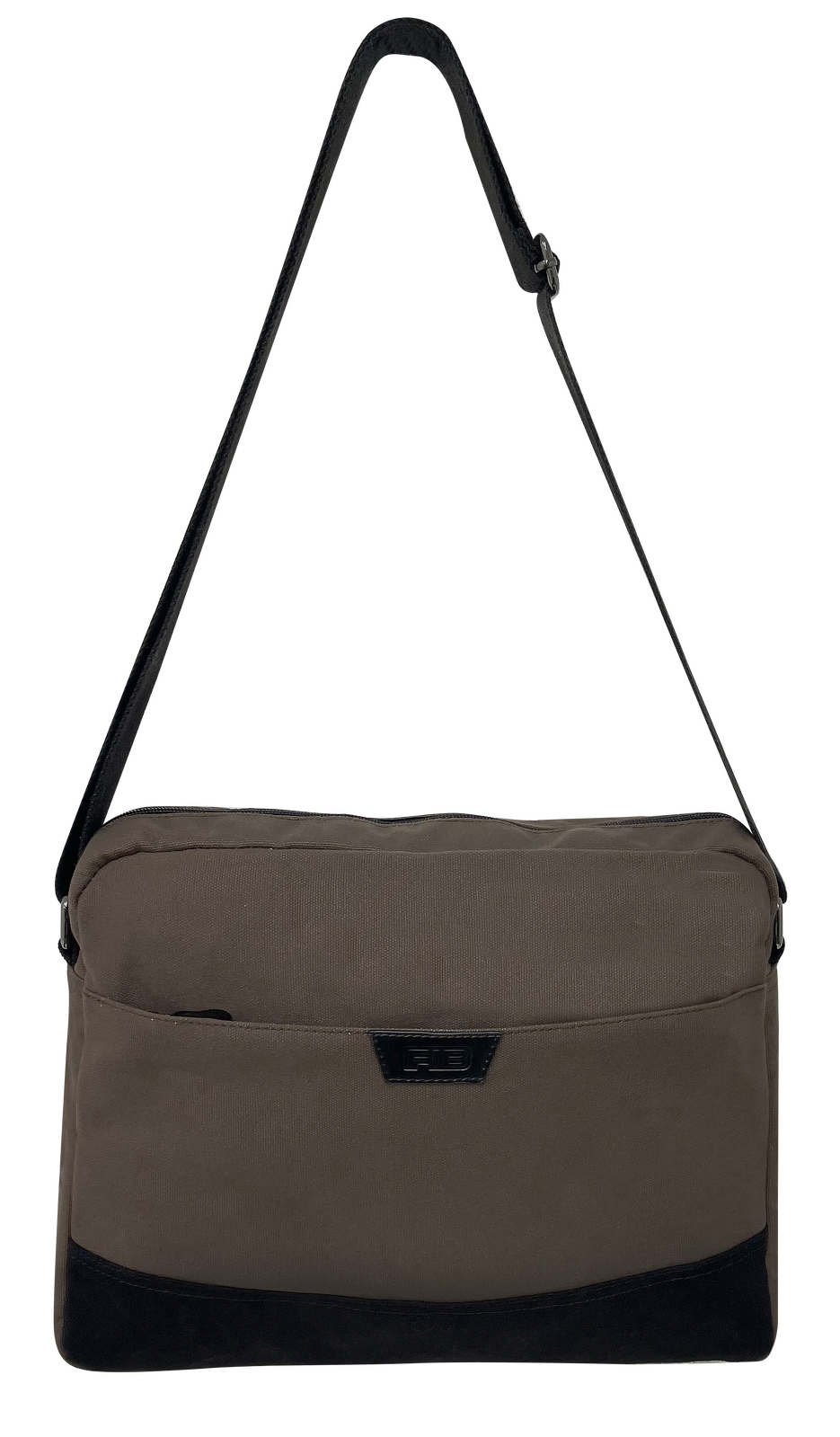 FIB Byron Brown Canvas Laptop Messenger Bag 13 Inch