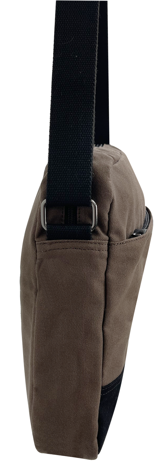 FIB Byron Brown Canvas Laptop Messenger Bag 13 Inch