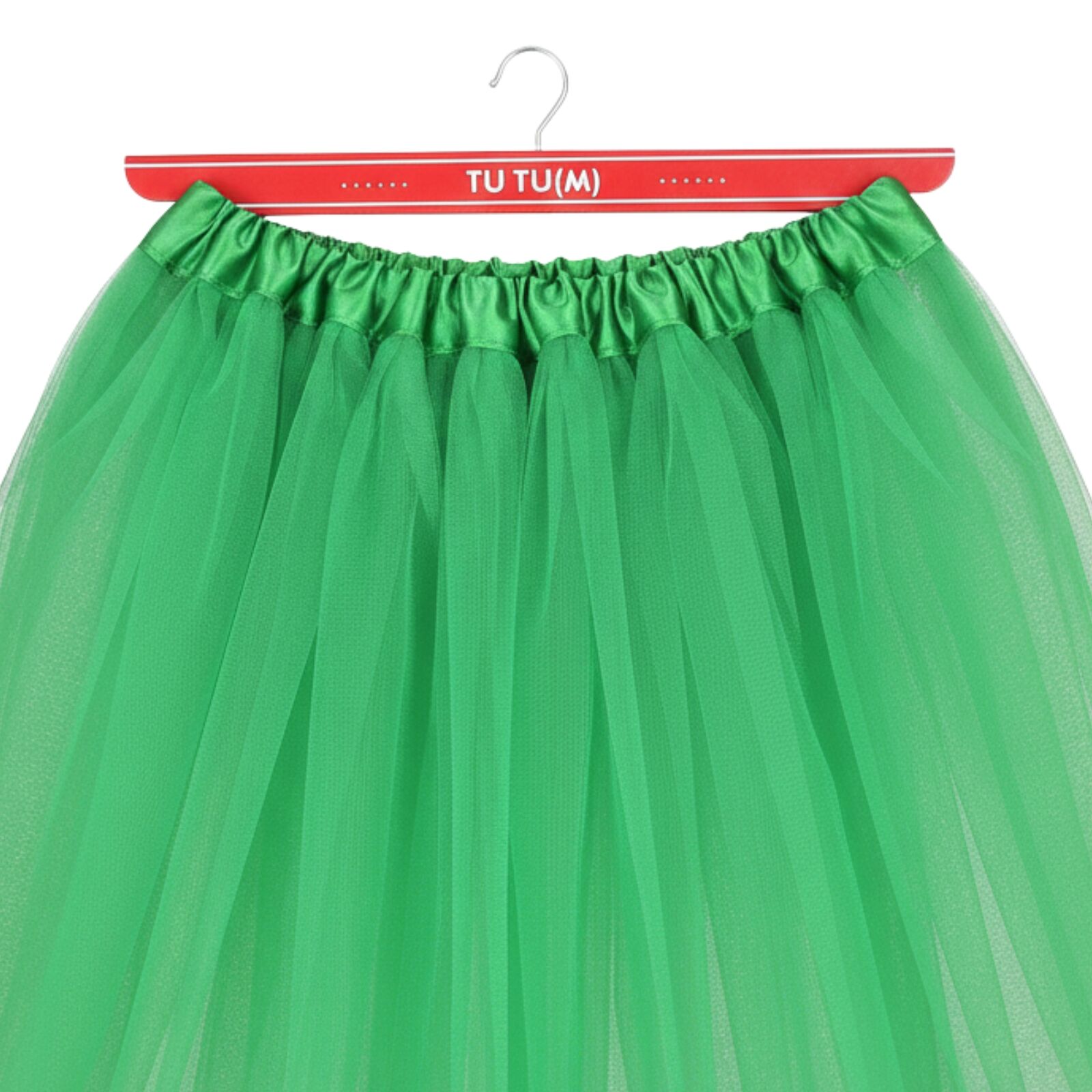Green Tulle Ballerina Tutu – Medium, 3-Layer Adult Costume Australia Day - SuperSaverAU - view 3