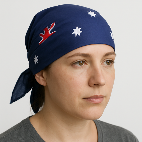 1x Australia Flag BANDANA 100% Cotton Head Wrap Bandanna Summer Neck Scarf - SuperSaverAU - view 2