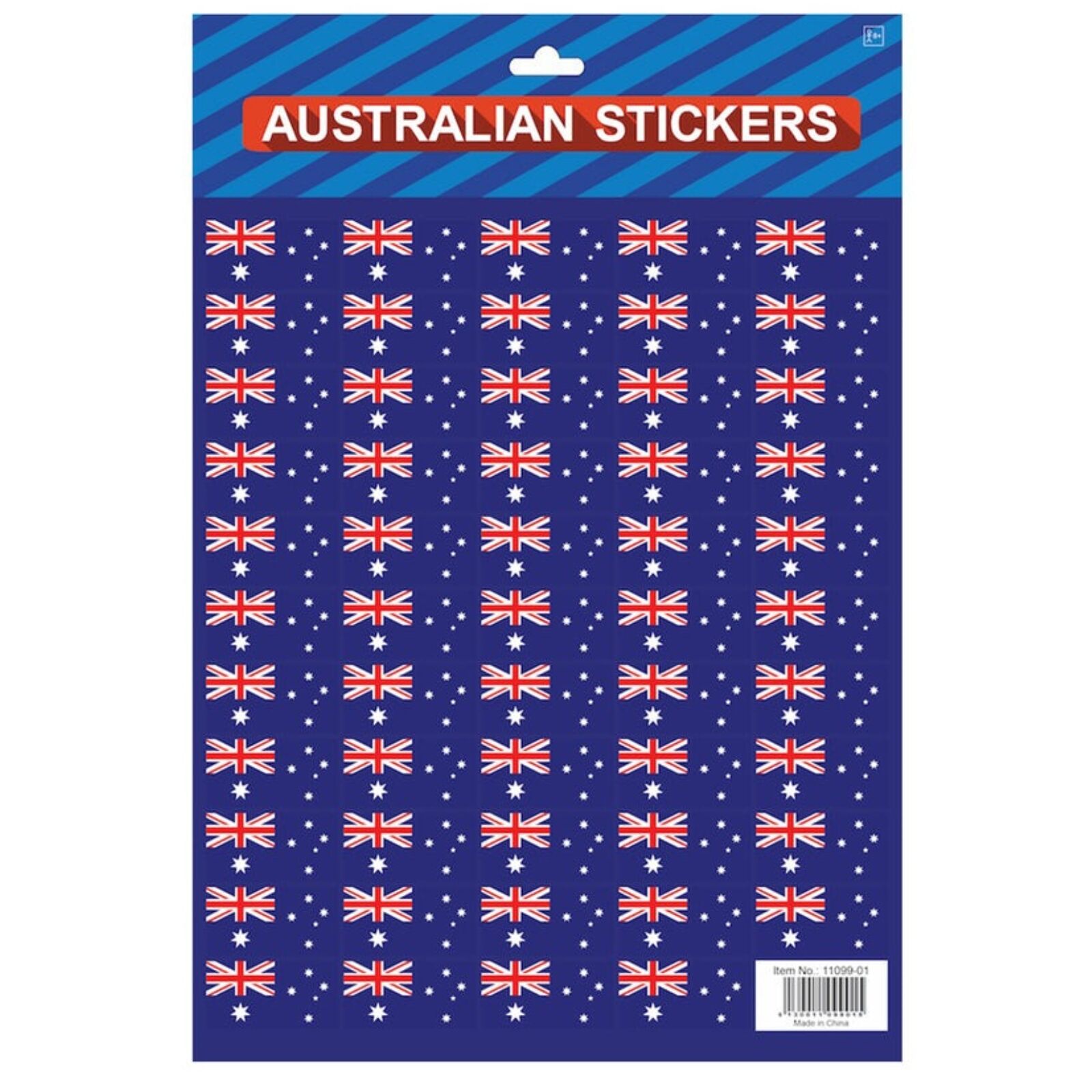 Premium Australian Flag Stickers - 4 x A4 Sheets