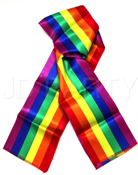 Premium Rainbow Pride Scarf Wrap for Parade & Holiday