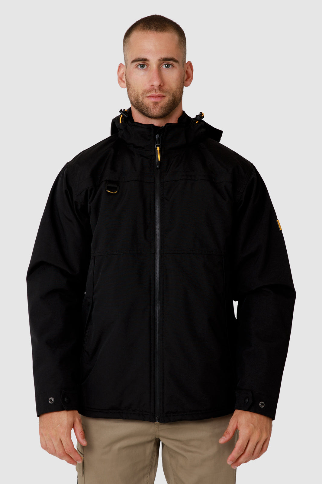 Caterpillar Chinook Waterproof Zip Hooded Jacket - Black - 3XL