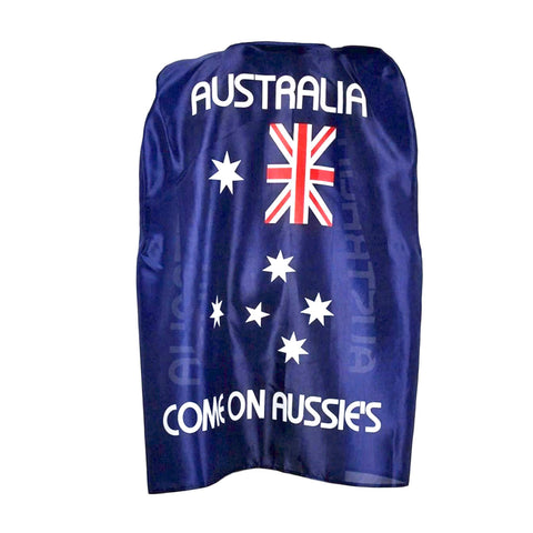 AUSTRALIAN FLAG CAPE Aussie Australia Day Open Wrap Costume - SuperSaverAU - view 1