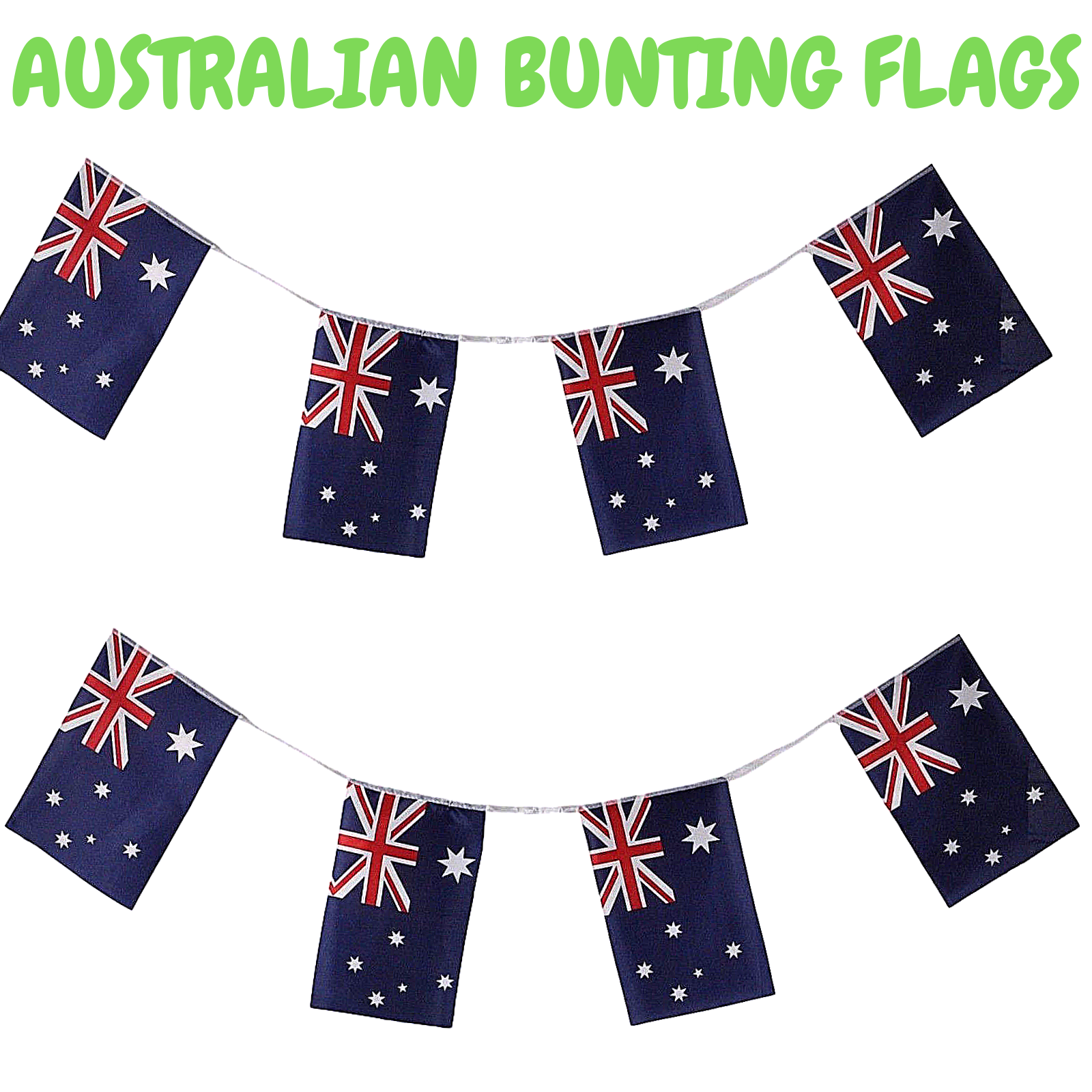 7m AUSTRALIA BUNTING FLAG Australian Day Colours Party Banner Flags Decor - SuperSaverAU - view 2