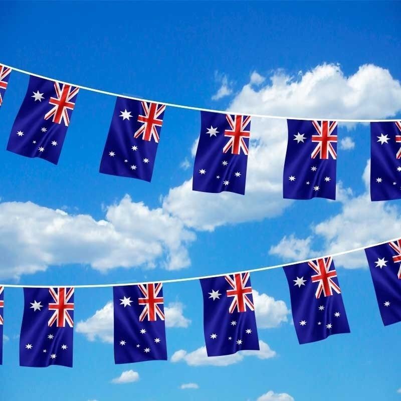 7m AUSTRALIA BUNTING FLAG Australian Day Colours Party Banner Flags Decor - SuperSaverAU - view 4