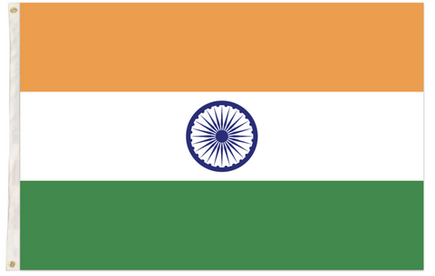 Indian Flag Heavy Duty National Olympics Flag 150cm x 90cm with Brass Eyelets - SuperSaverAU - view 1