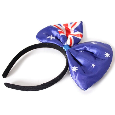 Australian Flag Bow Headband – Festive Australia Day Accessory - SuperSaverAU - view 1