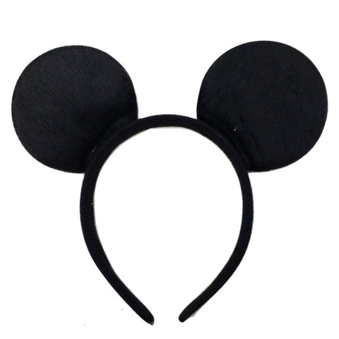 Premium Mouse Ears Headband Costume Accessory - Black