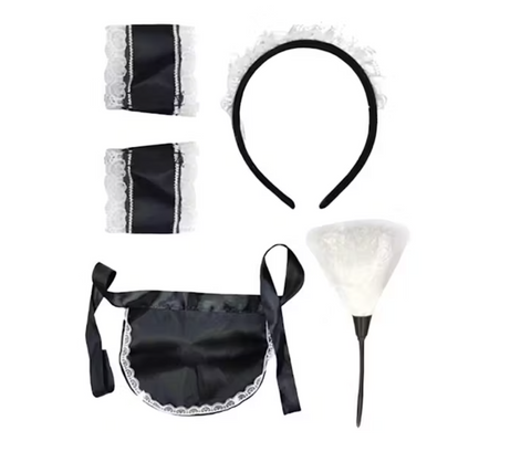 5pcs French Maid Costume Accessory Set Party Halloween Nurse - SuperSaverAU - view 1