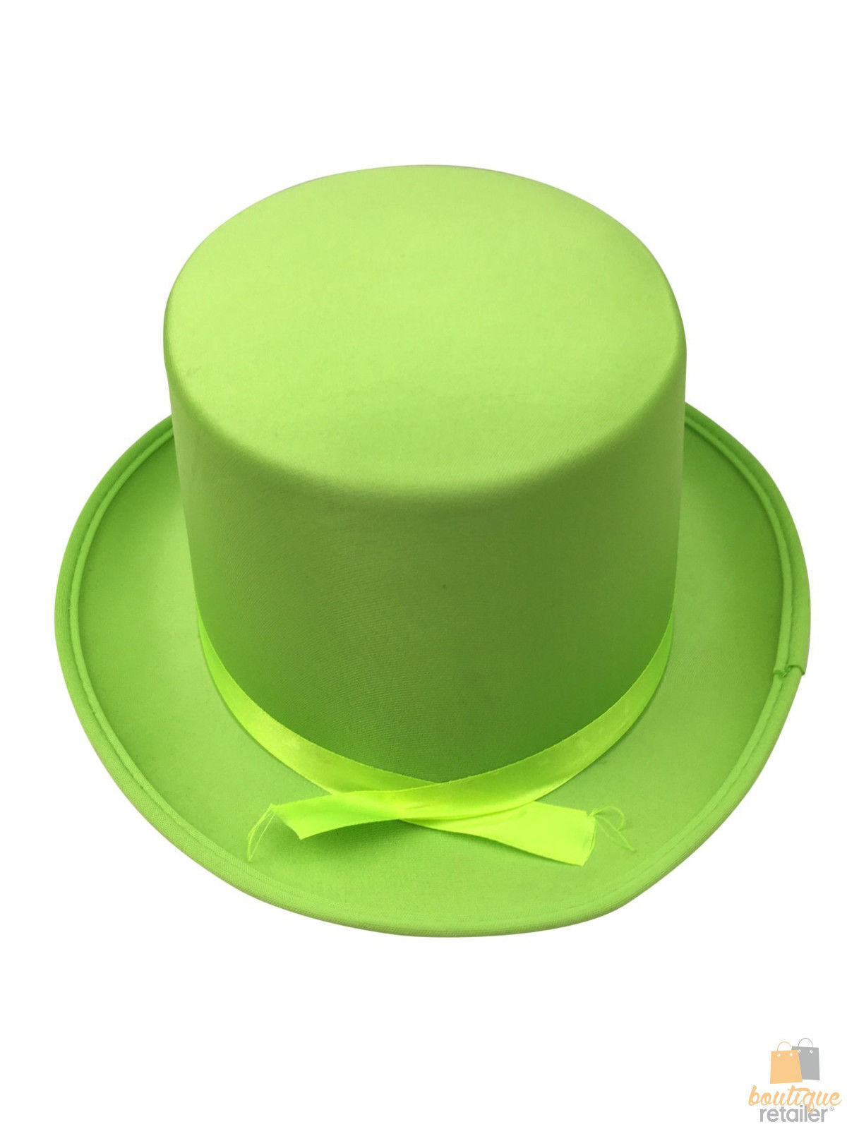 Premium Satin Top Hat for Costume Parties - Light Green