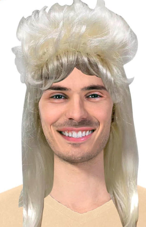 Premium Blonde Mullet Wig for 80s/90s Costume