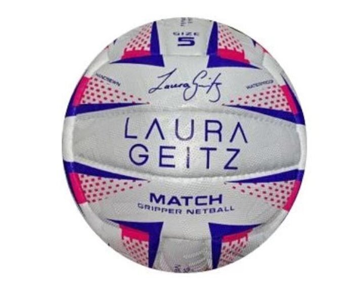 Laura Geitz Match Gripper Netball Hand Sewn Waterproof Official Size 4 - SuperSaverAU - view 5
