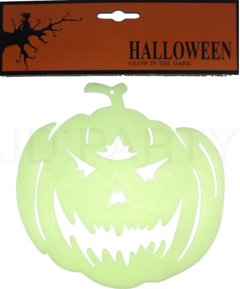 GIANT GLOW IN THE DARK PUMPKIN Halloween Face Party Decoration Decor Jack O Toy - SuperSaverAU - view 1