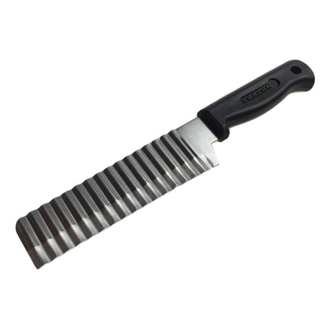 JELLY KNIFE Stainless Steel Crinkle Wavy Cutter Slicer 23.5cm for Potatoes - SuperSaverAU - view 1