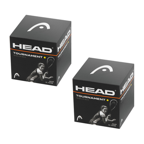 HEAD Tournament Squash Balls with Advanced Rubber Compound - 2 Balls