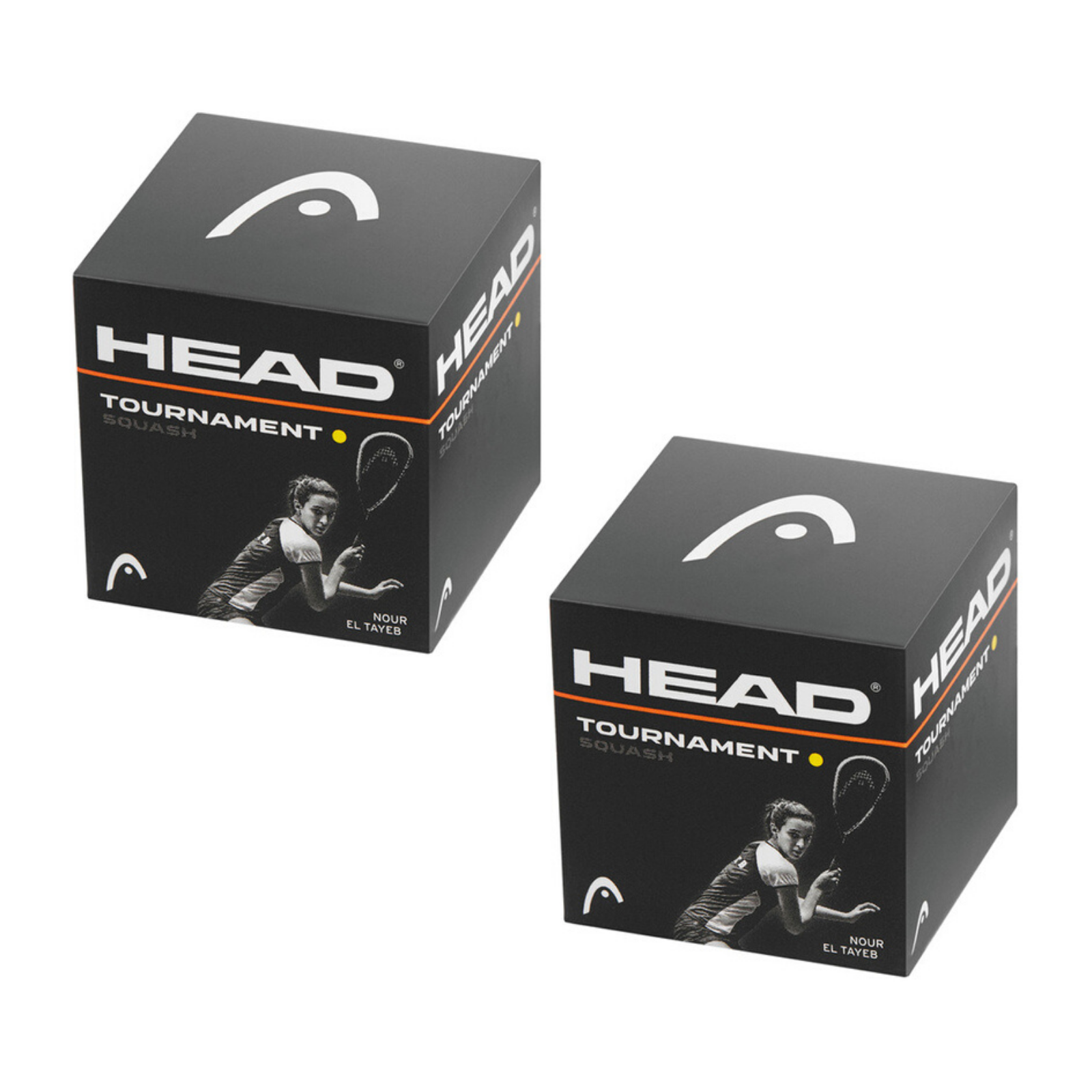 HEAD Tournament Squash Balls with Advanced Rubber Compound - 2 Balls