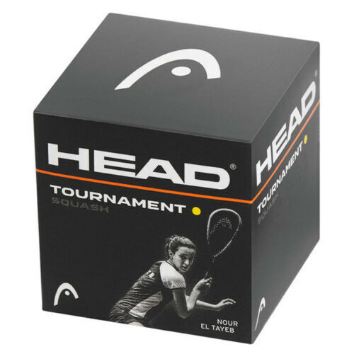 HEAD Tournament Squash Balls with Advanced Rubber Compound - 3 Balls