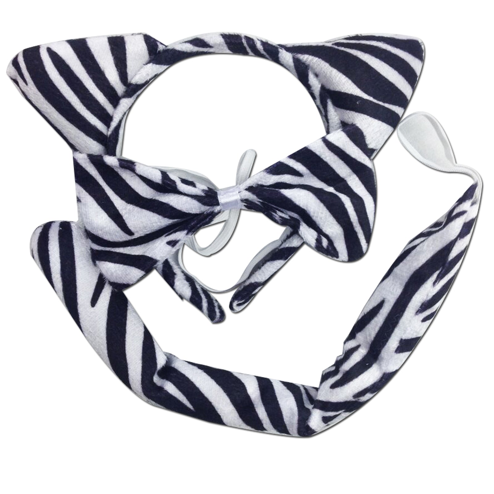 Premium 3 Piece Animal Costume Set - Zebra