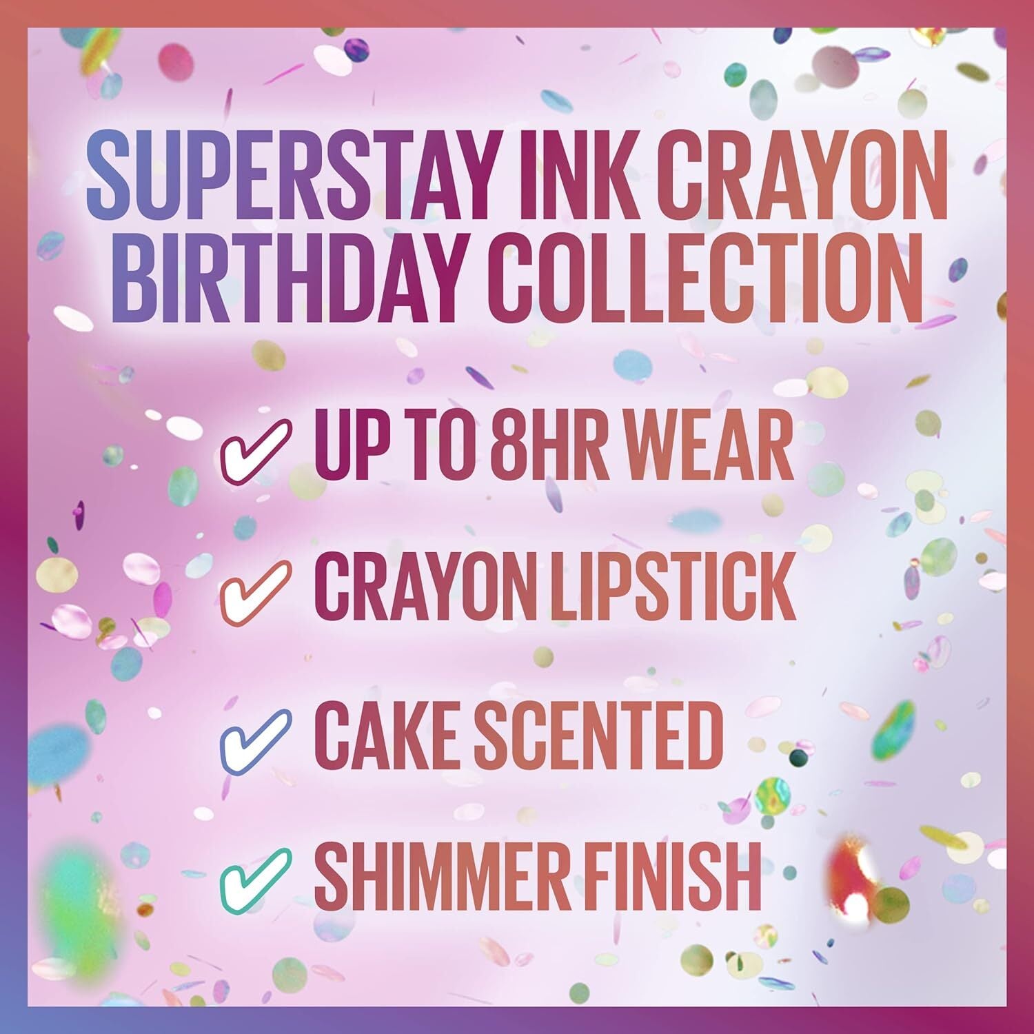 Maybelline Superstay Ink Crayon Lipstick 170 Throw A Party Shimmer Matte
